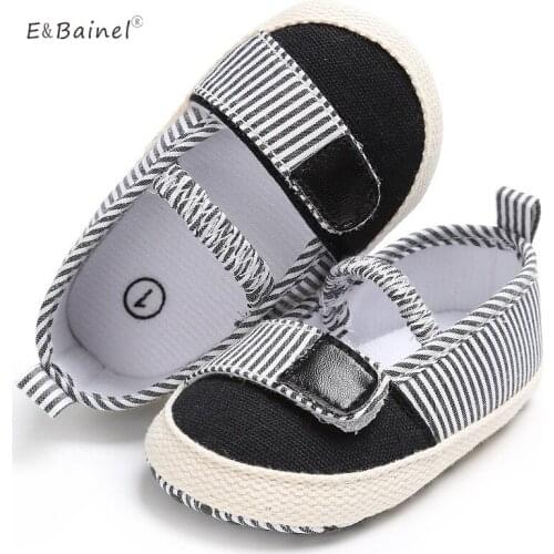 Cotton Cloth Baby First Walkers Striped Baby Girl Shoes Soft Bottom Baby Shoes For Kids Cute Toddler Crib Shoe