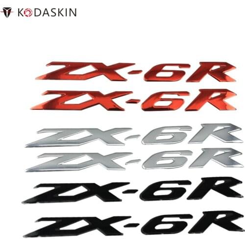 KODASKIN Motorcycle Logos 3D Raise Emblems Stickers Decal for Kawasaki ZX-6R ZX6R