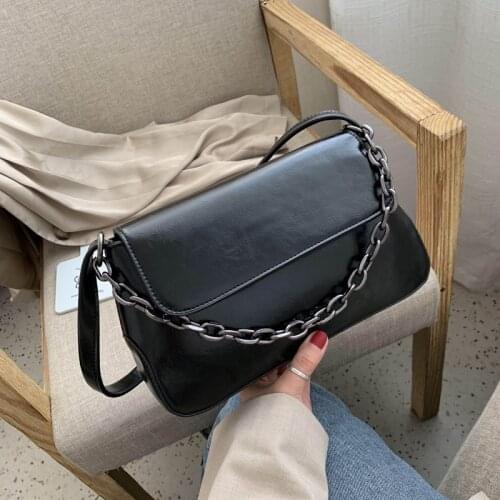 Contrast color Leather Crossbody Bags For Women 2021 Travel Handbag Fashion Simple Shoulder Simple Bag Ladies Cross Body Bag
