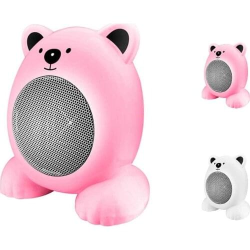 Mini Fan Heater Electric Air Heater Handy Blower Winter 350W Warmer Home Office Kids Bedroom Hot Air Heating Fan White /Pink