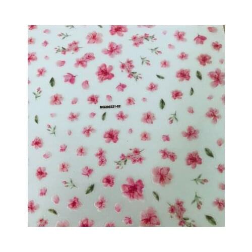 2020 Fashion New Japanese Style Nail Stickers Light Traceless Nail Paper Stickers Nail Art Colorful Flowers Nai Decoration Gifts