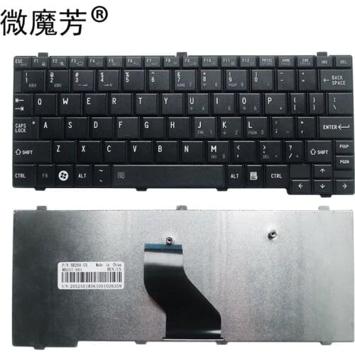 NEW Keyboard for TOSHIBA Notebook NB200 NB201 NB202 NB203 NB205 NB250 NB255 US Replace laptop keyboard