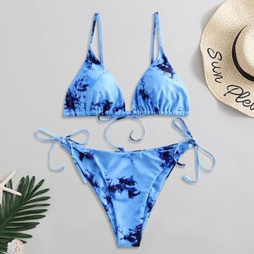 2021 New high cut thong bathing suit high waist swimsuit Solid swimwear women Brazilian Biquini swim beach micro bikini set CY