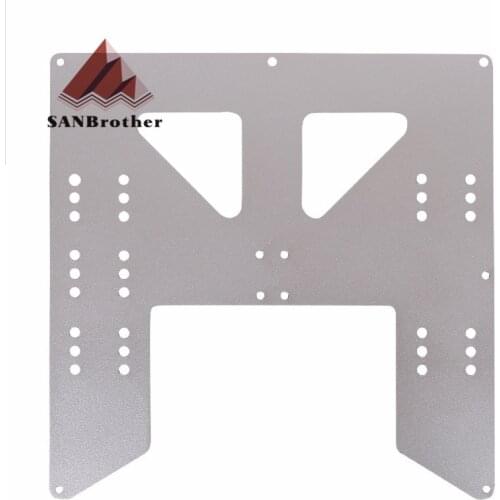 3D Upgrade Y Carriage Anodized Aluminum Plate For A8 Hotbed Support For Prusa I3 Anet A8 3D Printers