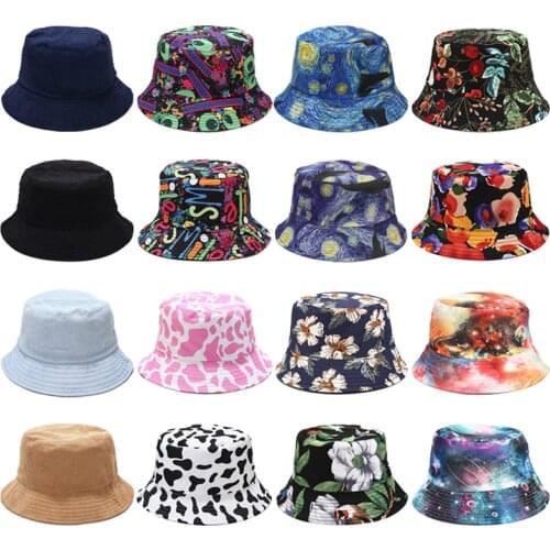 New Bucket Hats Women Summer Unisex Cotton Sunscreen Panama Hat Men Pure Color Sunbonnet Fedoras Outdoor Fisherman Hat Beach Cap
