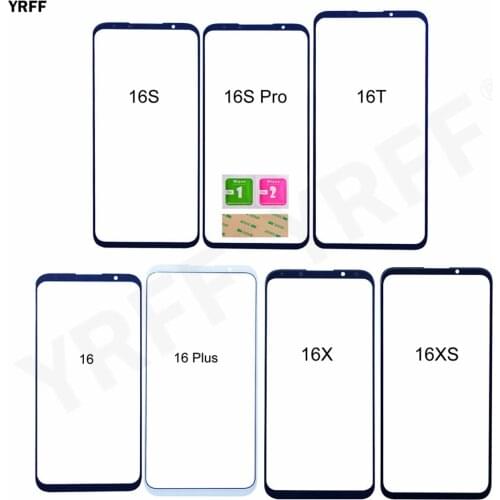 For Meizu 16 Plus 16S Pro 16T 16X 16XS Front Glass Panel (No Touch Screen) Phone Assembly Parts
