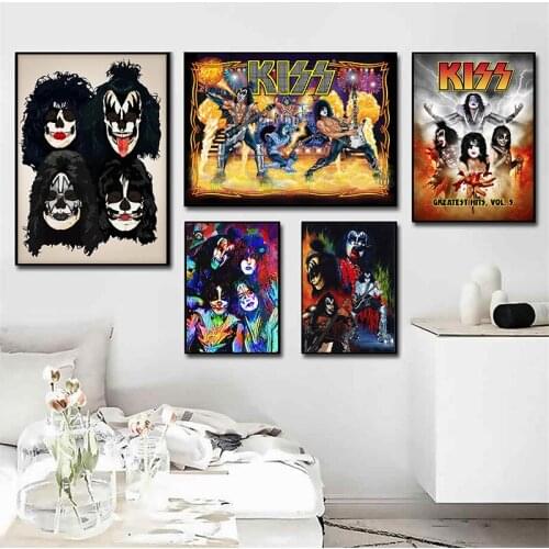 Kiss Band Posters And Prints Wall Art Canvas Paintings Pictures Living Room Home Decoration