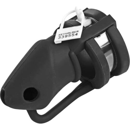 Silicone Male Chastity Device CB3000 Cock Cage With 3 Penis Ring Bird Cage Penis Lock Chastity Belt Adult Sex Toys For Men Penis