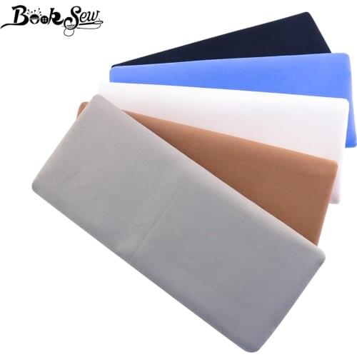 Booksew 100% Cotton Fabric Dye Twill Simple Pure Black Color Type Textile Cloth Tela Algodon Tissu Patchwork Sewing Material