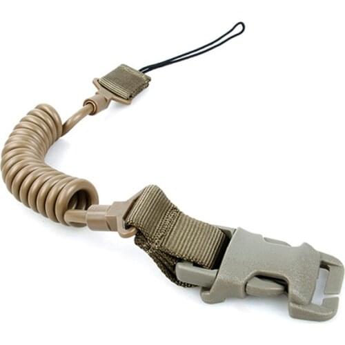 TMC Outdoor Tactical PALS Clasp Pistol Sling Elastic Shrink Strap Sling Khaki