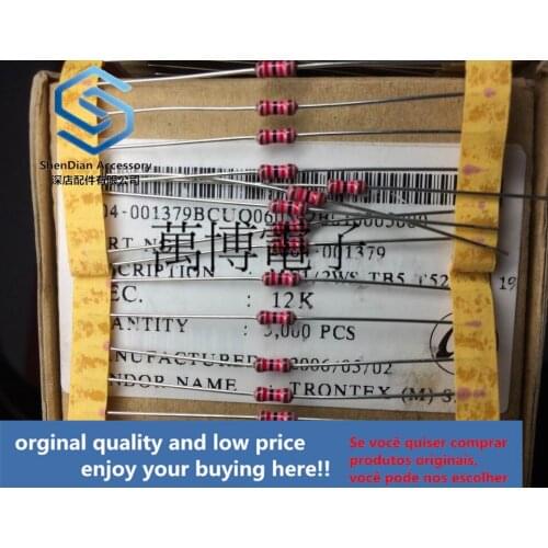 10pcs only orginal new can ABCO resistance ABCO resistance Korea 1/2W (1/4W) 0.25W 12K ohm 12K