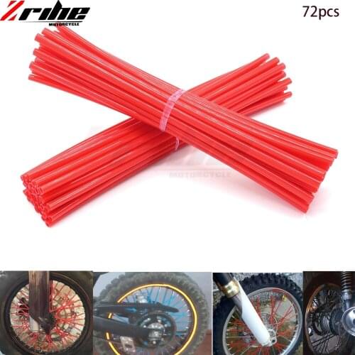 Universal Motorcycle Motorcross Wheel Rim Spoke Skin Covers Wrap Tube Decoration FOR HONDA SUZUKI XR600 DR200SE DR650SE DR-Z 400