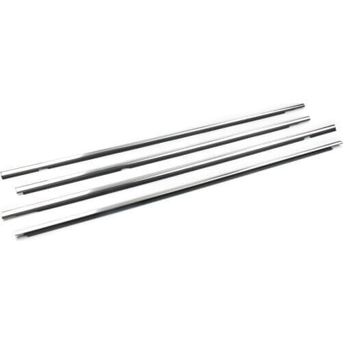 Car Door Window Seal Belt Molding Weatherstrip Moulding Trim For VW Volkswagen Sportsvan 4Pcs/Set Chrome