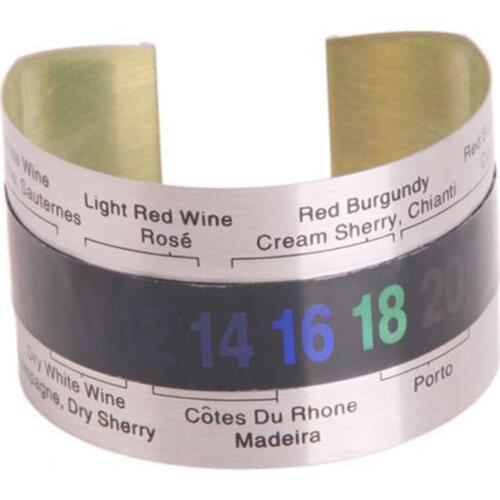 Wine Collar Thermometer Clever Wine Bottle Snap Thermometer Sensor Lcd Display Champagne Beer Red Wine Kitchen Bar Beverage Tool