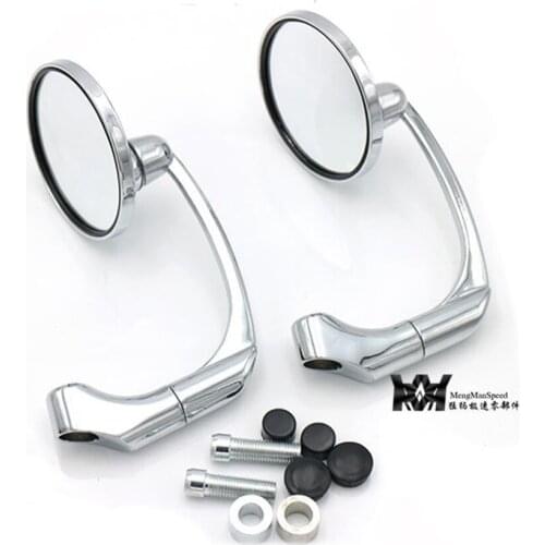 Vintage Motorcycle Rearview Mirror Universal Motorbike Back Mirror For Harley Retro style steed 400 600 Vulcan Drag Star