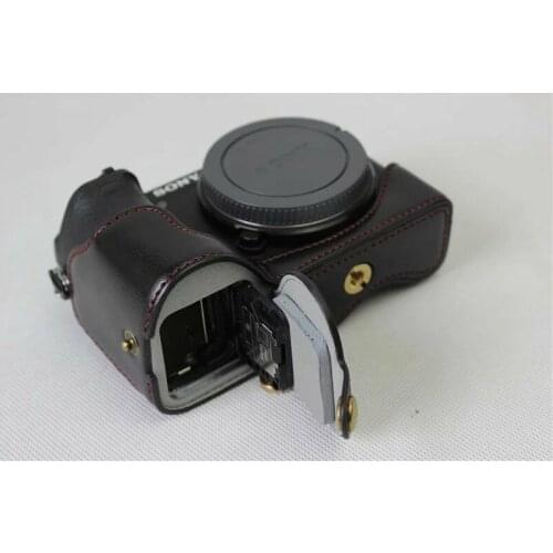 Pu Leather Protect Camera Half case Bag Grip for Sony Alpha a6600