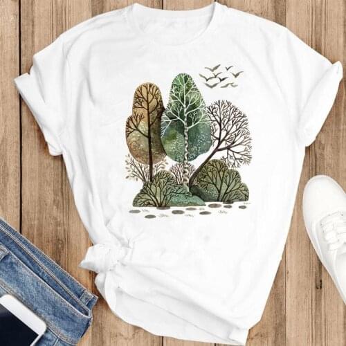 Women Graphic Peace Life Clothing Printing Beach Fashion Print Short Sleeve Summer Female Clothes Tops Tees Tshirt T-Shirt