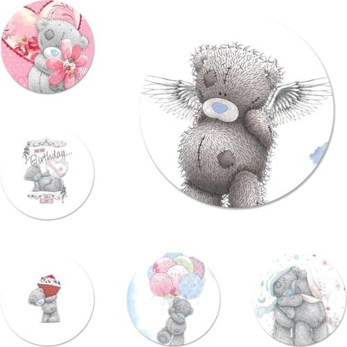 58mm Tatty Teddy Me To You Bear Icons Pins Badge Decoration Brooches Metal Badges For Backpack Decoration