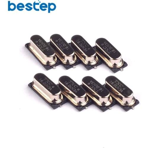 10PCS HC-49S 16.000MHZ 16MHZ 16M Passive Crystal Oscillator SMD