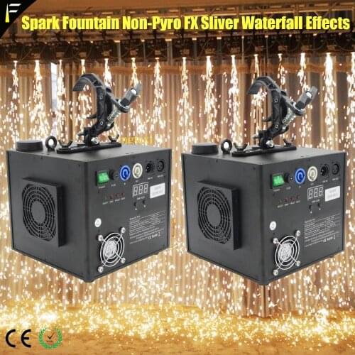 2pcs Stage Dj Effect Hanging Spark Fountain Machine Fire Sparkle Sprinkler Top Spout Spark Headspout with Clamp Wedding Party