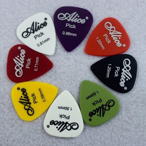 20pcs plastic Electric Guitar Pick Acoustic Music Picks Plectrum 0.58/0.71/0.81/0.96/1.20/1.50mm Thickness Guitar Accessories