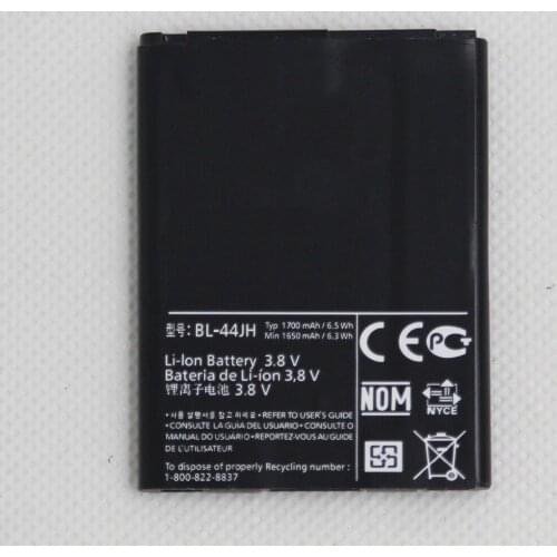 10X1700mAh Phone Battery BL-44JH for LG Optimus L7 P700 P705 L5 II E460 P970 E730 P690 P693 E510 BL 44JH Mobile Internal Battery