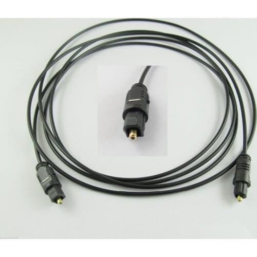 1pc Digital Optical Fiber Optic Toslink Audio Cable OD 2.2mm 2M 6.5ft