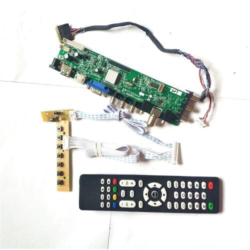 For LP125WH2-TLB1/TLB2/TLD1/TLE1/TLFA 40-Pin LVDS DVB digital 1366*768 HDMI-Compatible VGA USB AV TV 3663 LCD Controller board