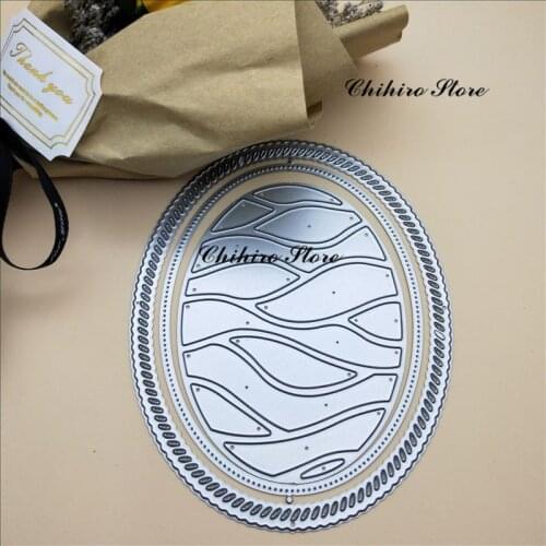 Ellipse Hollow out lace Cutting Dies Stamps and dies for card making Stencils For DIY Scrapbook paper Album Embossing Die Cuts