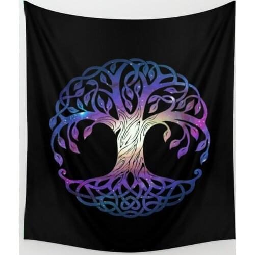 Tree Of Life Wisdom Tree Tapestry Background Wall Covering Home Decoration Blanket Bedroom Wall Hanging Tapestries for Room