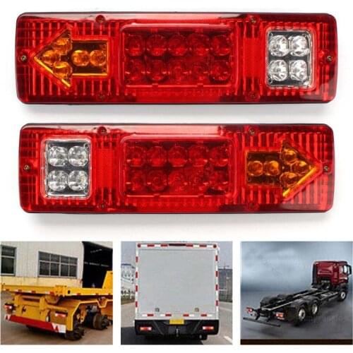 TAIHONGYU 2PCS 12V 19 LED Brake Turn Signal Running Tail Light for Trailer RV ATV SWTG Truck