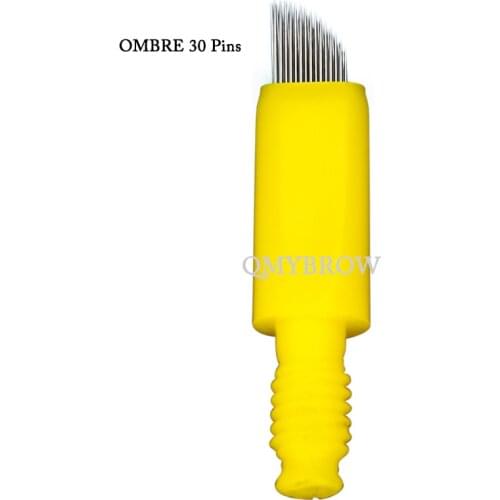 OMBRE Needle 30 Pin 32 Pin Manual Brows Shading Needle for Permanent Makeup Eyebrow Lips Cometics 10pcs