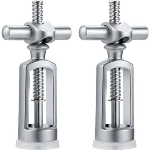 2Pcs Zinc Alloy Wine Bottle Opener Red Corkscrew Leverage Opening Can Cork Puller Remover Champagne Bar Tools