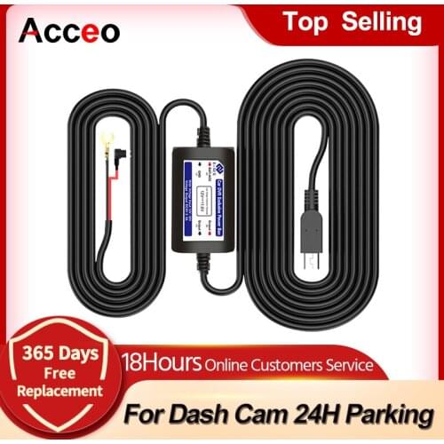 E-ACE Buck Line For Car Dvr Mini Probable Transformers Car Charger 3.5 Meters for Parking monitor For Dash camera Auto Charging