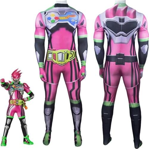 TV Series Kamen Rider Ex-Aid Cosplay Costume Zentai Adults Kids Bodysuit Unisex One-Piece Halloween Carnival Jumpsuit
