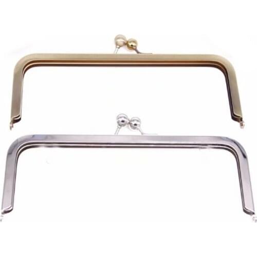 6'' x 3'' Metal Purse Frames - Silver Or Antique Brass - Without chain loops DIY Bag Handle Accessories Purse Frames