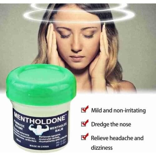 Green Mint Cooling Cream Anti-itch Ointment Anti Mosquito Bites Relief Headache Dizziness Muscle Pain Rub Aches Health Care