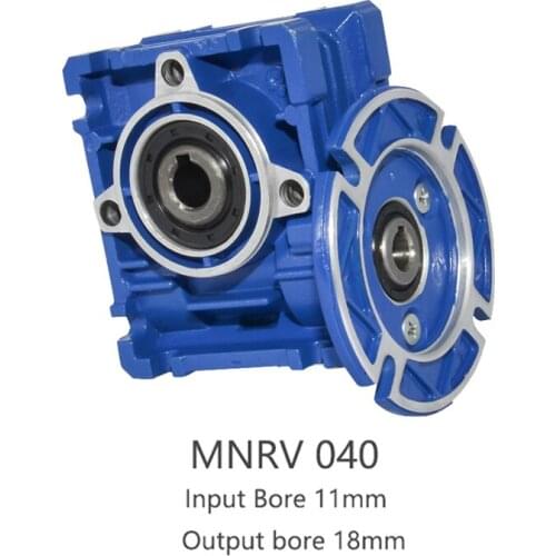NMRV 040 Gearbox Reducer Ratio 5-80 56B14 High Quality Electric Motor Gearbox Use for Automatic Door Motor Worm Gearbox For NEMA