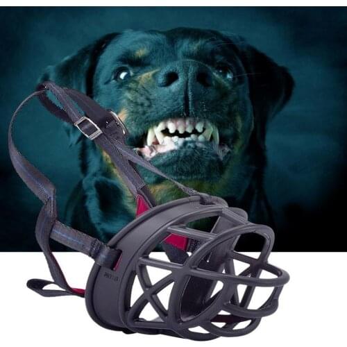 Pet Dog Adjustable Muzzle Mask Anti Bite Barking Silicone Mesh Mouth Halter Strong Dogs Muzzle Basket Pet Training Accessories