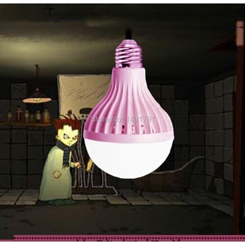 Takagism game prop real life room escape props threatening bulb for create horrible atmosphere Horrible light horror led bulb