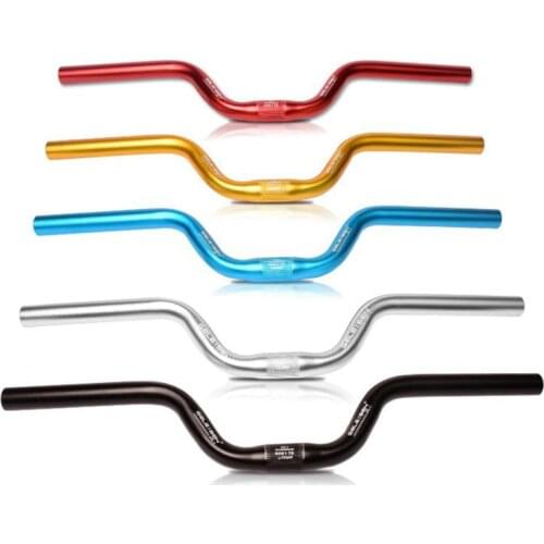 MTB bike Swallow Handlebar 25.4mm Folding Bicycle Handle Length 520mm Riser Matte Scooter Bike Accessories Parts Aluminum Alloy