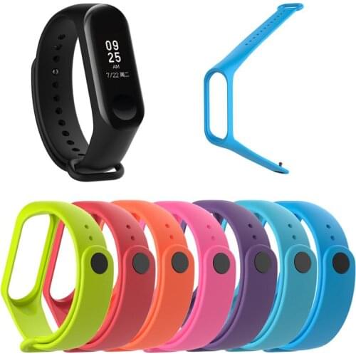 Silicone Strap For Xiaomi Mi Band 4 Sport Wristband Bracelet Mi Band 4 Breathable Buckle Replacement Wrist Straps Accessories