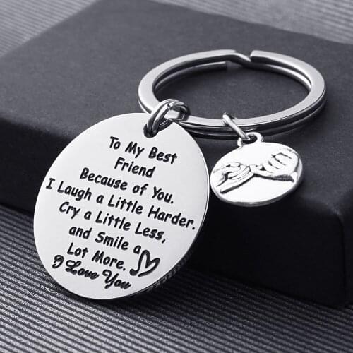 Thank You Gift to My Best Friend You are The Sun to My Shine Keychain Best Friend Appreciation Gift BFF Gift Friendship Jewelry