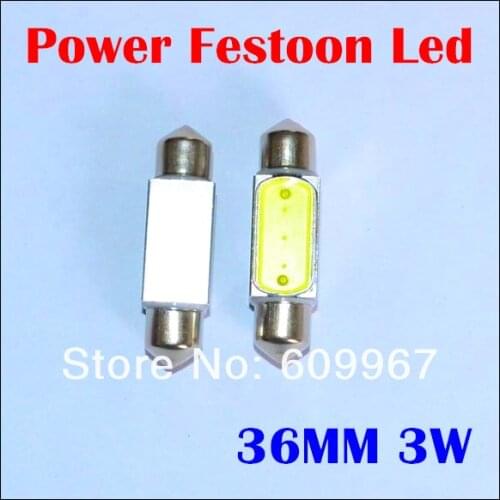 Festoon smd light 36mm 39mm 42mm 3W LED Festoon led light Dome lgiht reading Lamp door light White 12V FreeShipping