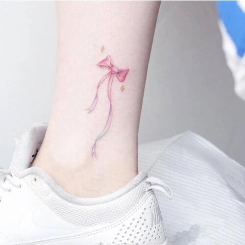 Temporary tattoos stickers summer styles cute bow tattoo flash tattoos paste makeup hands girls children water transfer papers