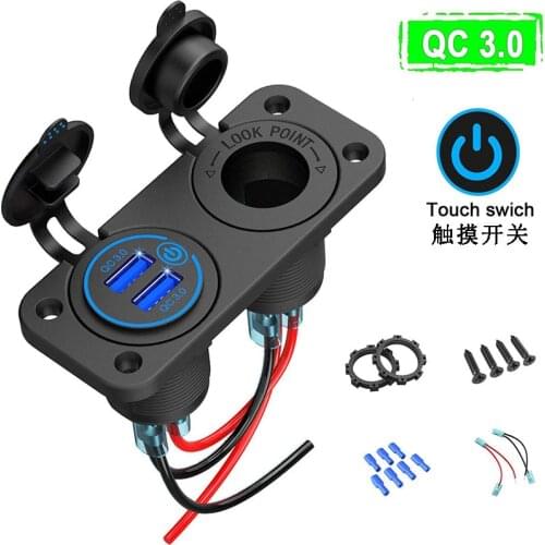 12-24V Car Motorcycle Caravan Ship 3.1A Modified Car Charger Aperture Car Dual USB mobile phone Charger For Car,Motorcycle,Bus