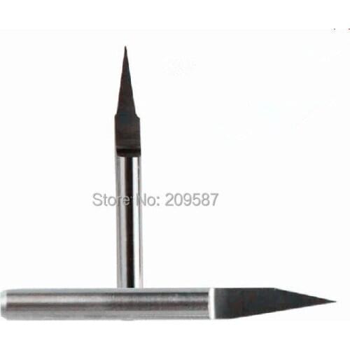 10pcs Carbide PCB Engraving Bits CNC Router Tool 20 Degree 0.3mm