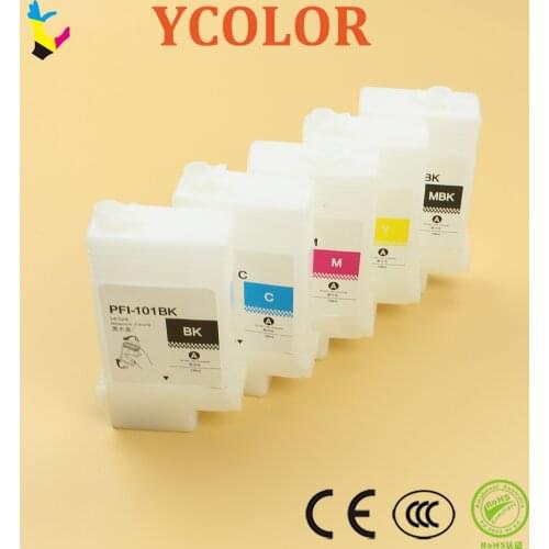130ML PFI 120 Empty Refillable Ink Cartridge Without Chip For Canon TM-200 TM200 TM-205 TM-300 TM-305 TM300 PFI-120 Printer