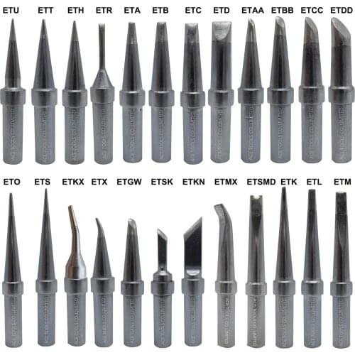 24 PCS ET Soldering Tip Replacement WELLER Fit WES51 WESD51 WE1010NA WE1010 WE1010EU WTL1000S-0 PES51 PES50 LR21 LR20 Iron Bit