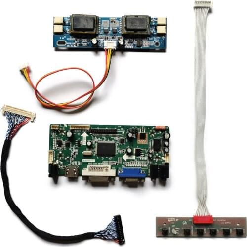 4CCFL 30 Pin LVDS Fit M170E1/M170E2/M170E4/M170E5/M170E6/M170E7 1280*1024 VGA DVI monitor controller board DIY kit matrix